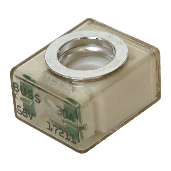 Blue Sea Systems terminal sikring 125A set fra siden, klar til installation