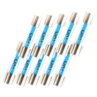 Oceanflex glasikringer 5 x 20mm, 10A, pakket i en praktisk emballage.