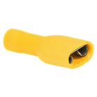 SeaTec fladstik isoleret gul 6.4x0.8mm pakket i en 100 stk æske