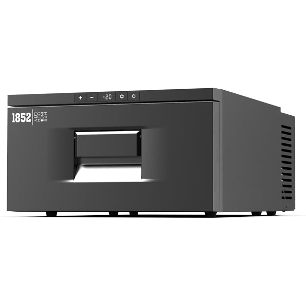 Sidevisning af 1852 Køleskuffe D30 med kompressor