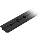 Ronstan genuaskinne sort i 25 mm bredde, set fra siden
