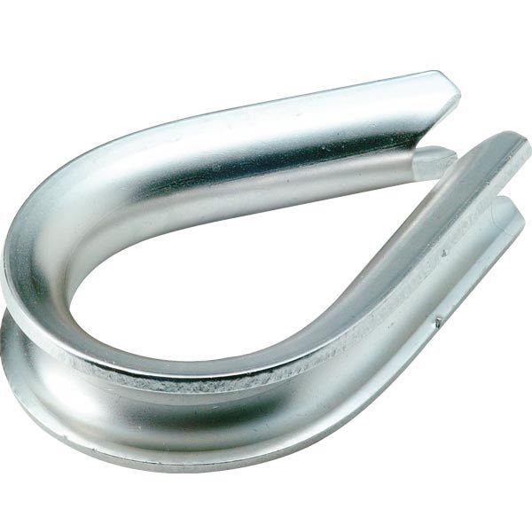 SeaTec Kovse 8mm RF stål sjækler set forfra, klar til brug på båd.