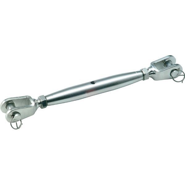 1852 vantskrue gaffel set forfra, med 5 mm diameter og 750 kg brudstyrke