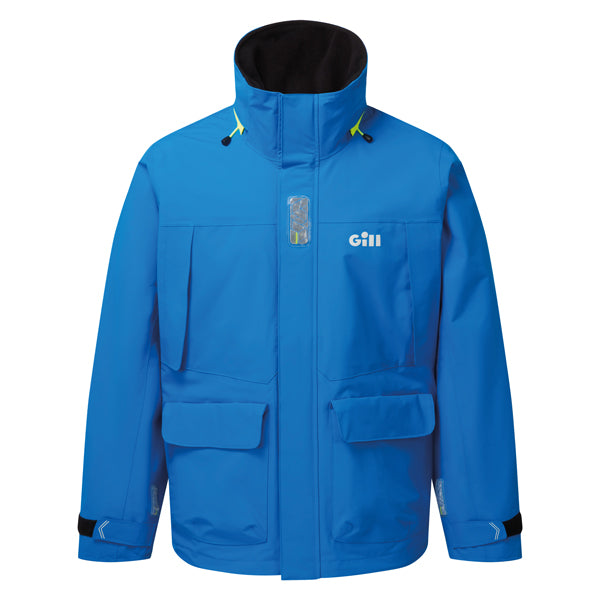 Gill OS34J Coastal jakke i blå farve set forfra