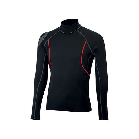 Gill Junior Hydrophobe top i sort, set forfra med logo