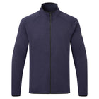 Gill fleece jakke i navy, set forfra med lynlås.