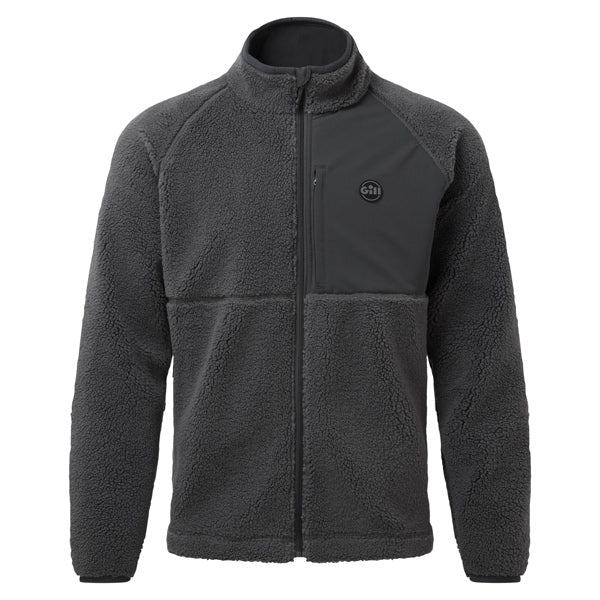Gill 1704 Cromerty fleece jakke i grå set forfra