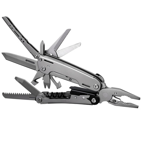 1852 Storm Multi værktøj i hånd med flere funktioner synlige