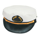 Hvid SeaTec Captain Cap str 59 set fra siden med skygge.