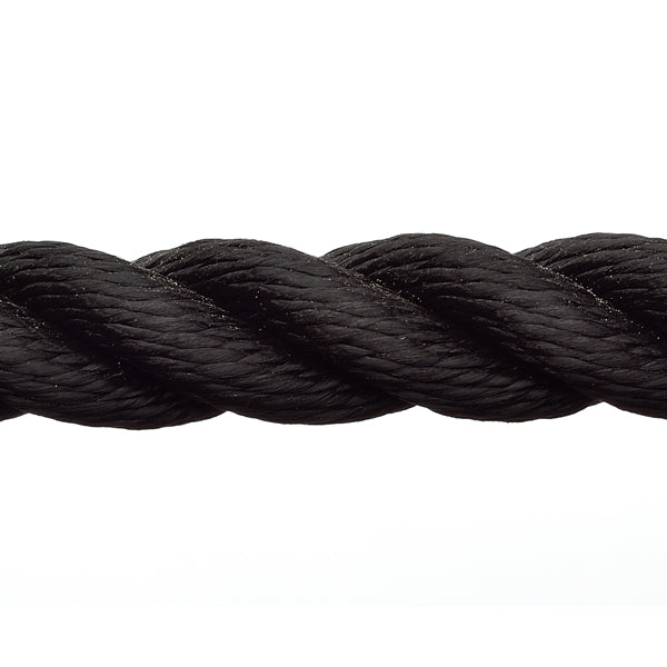 Robline Rapallo 10mm sort ankerreb rullet op i en bunke