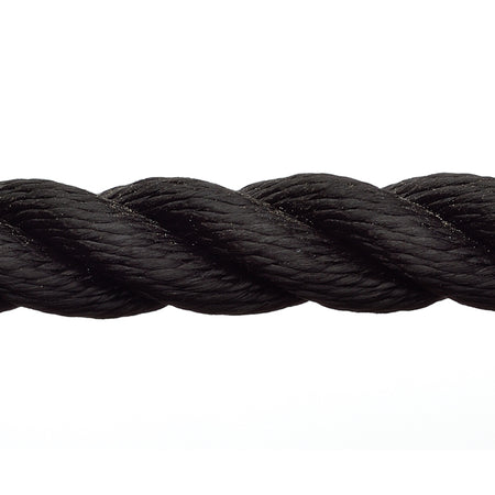 Robline Rapallo 10mm sort ankerreb rullet op i en bunke