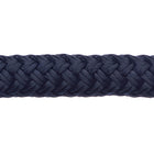 Robline Rio 16mm Navy fortøjningstov rullet op, klar til brug på båden.