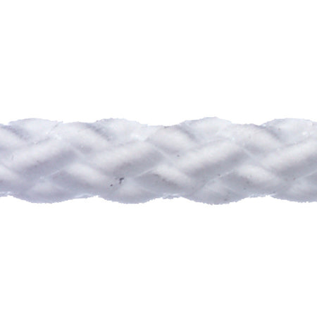 Robline Polyester 8 Allroundline 5mm i hvid farve, vist direkte på hvid baggrund.