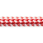 Robline Dinghy Control 4mm i hvid og rød farve, pakket i 1 meter længde.