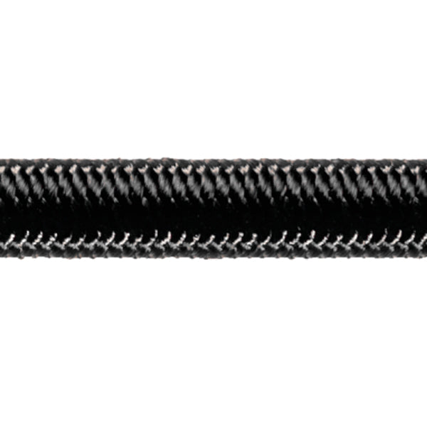 Robline elastiksnor 8mm sort, rullet op i en 100m spole