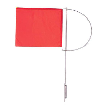 Vindviser rødflag fra SeaTec, set forfra, mål 160x195 mm