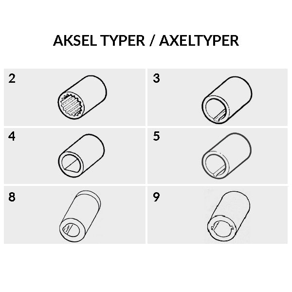 SeaTec impeller set fra siden, klar til montering på bådmotor