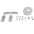 Quicksilver Aluminium Anode Kit til Honda påhængsmotorer, viste komponenter på hvid baggrund.