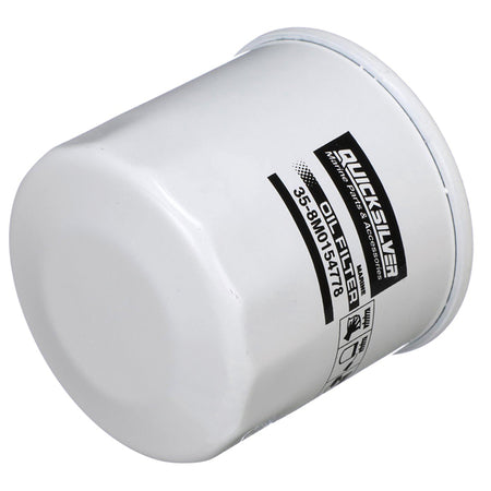 Quicksilver oliefilter med 20-mikron filtrering set forfra