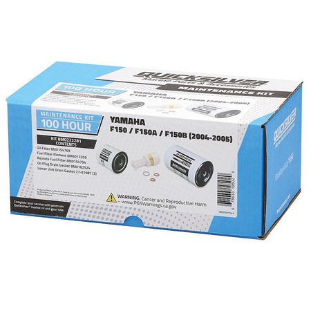 Quicksilver 100T Service Kit til Yamaha F150/F150A/F150B, pakket og klar til brug