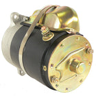Quicksilver 12-volts starter set fra siden med synlig monteringsflange
