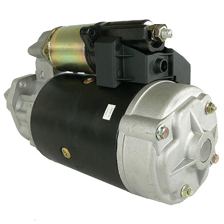 Quicksilver 12-volt starter, set fra siden med ledninger synlige