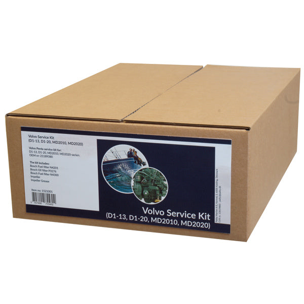 Detalje af SeaTec servicekit med oliefilter og tætningsring