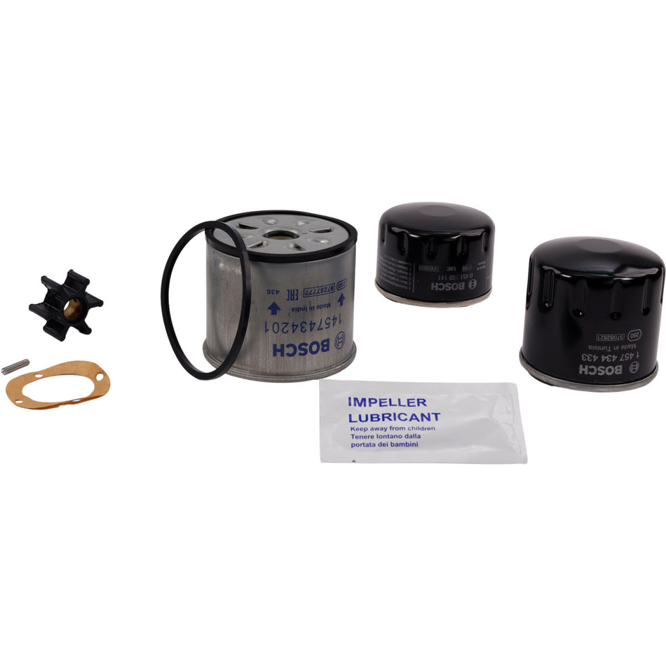 SeaTec Volvo servicekit til bådmotor fra 2001-2003, set fra siden