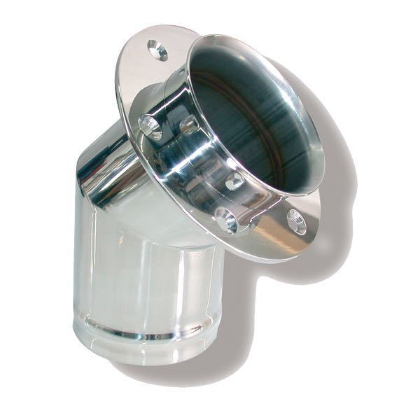 1852 63mm RF udstødning i rustfrit stål set forfra