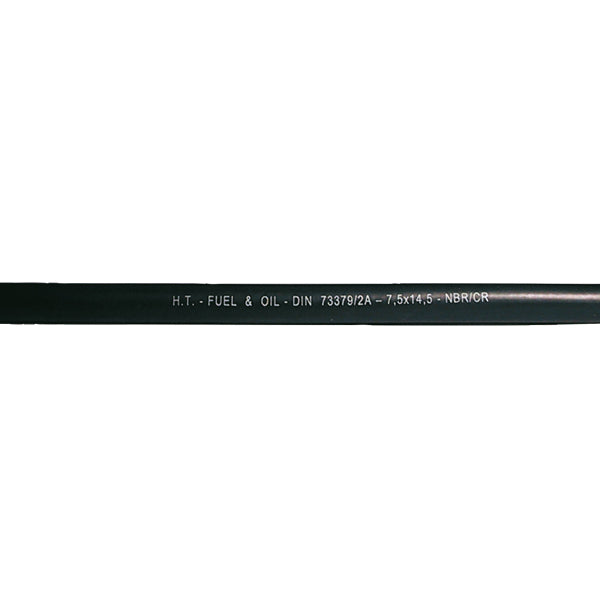 Benzinslange fra SeaTec i gummi, Ø10.0mm x 17 i 50m rulle