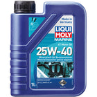 Liqui Moly Marine 4T motorolie i en 5 liters dunk, set fra forsiden.