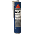 Sika flex 295uv i sort farve præsenteret i tube med etikette.