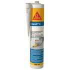 Sika sil-C silikone i hvid farve, pakket i en 300 ml tube