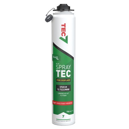 Tec7 SprayTec 750 ml flaske set fra siden med spraydyse
