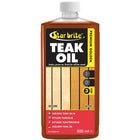 Star Brite Premium Gold Teak Olie i 500 ml flaske set fra siden.
