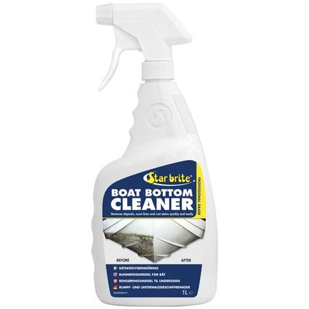 Star Brite Boat Bottom Cleaner 1L stående på en bordflade, klar til brug