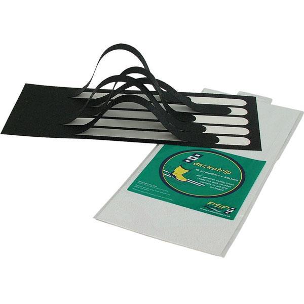 PSP anti skrid strimler i klar farve, 19mm x 300mm, vist på en bådplatform