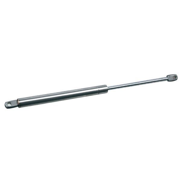 Gasfjeder SeaTec monteret til båden, set fra siden.