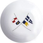 Marine Business Regata skål i brudsikker melamin, set forfra med farverigt design.