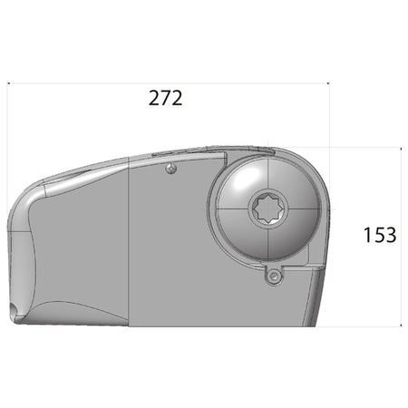 Lofrans Lion ankerspil monteret på en båd, klar til brug