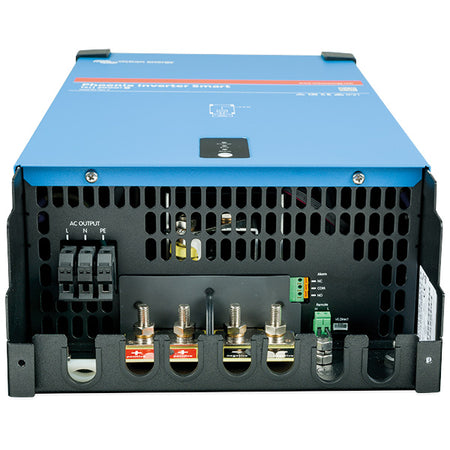 Victron Inverter set forfra med kontrolpanel og indikatorer