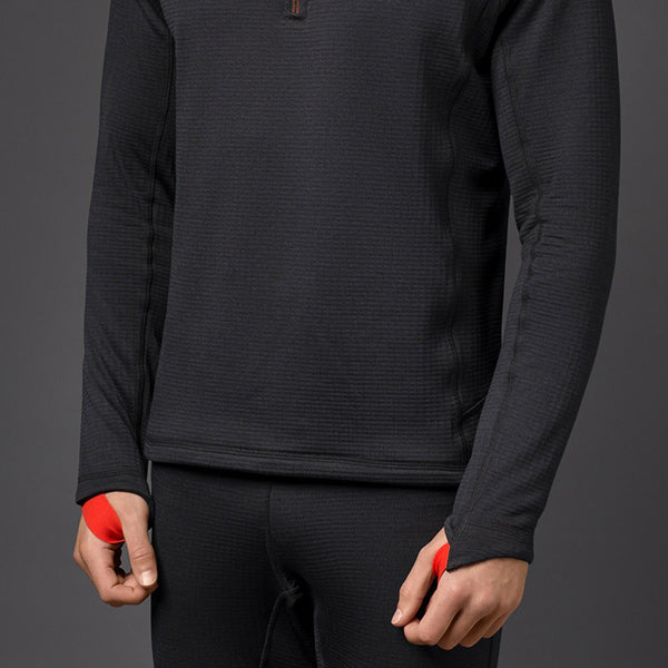 Detalje af halslynlåsen på Gill 1081 fleece