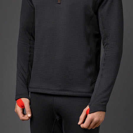 Detalje af halslynlåsen på Gill 1081 fleece