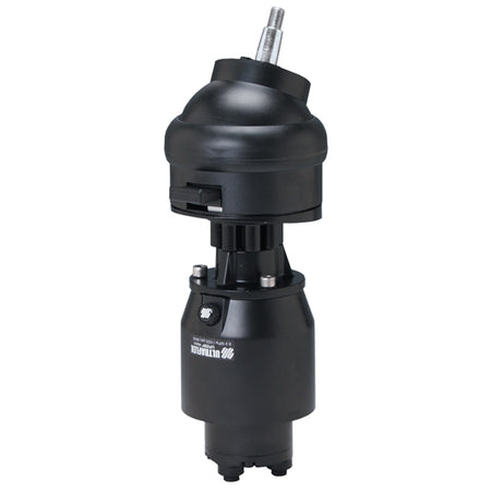 Ultraflex ratpumpe vist bagfra, monteret på båd
