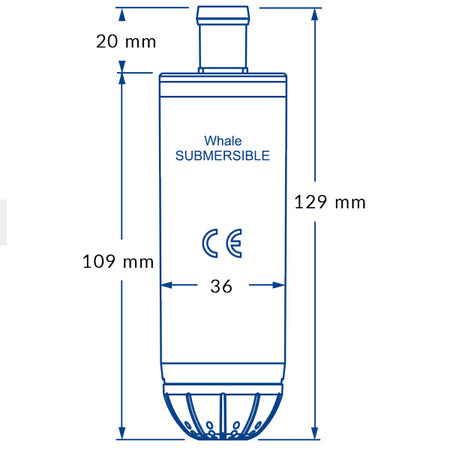Whale Pantrypumpe GP1352 i brug, pumpende vand fra en beholder